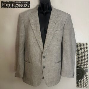 Holt Renfrew Checked Blazer EU 52R / ~US 42R Gently worn Made in Italy 2 button